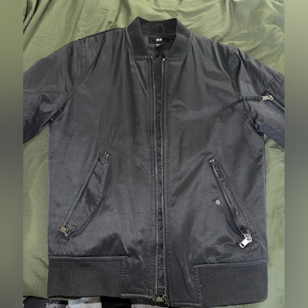 Black Bomber Jacket - H&M
